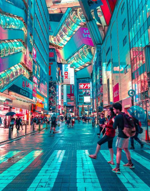 Vibrant City in Japan