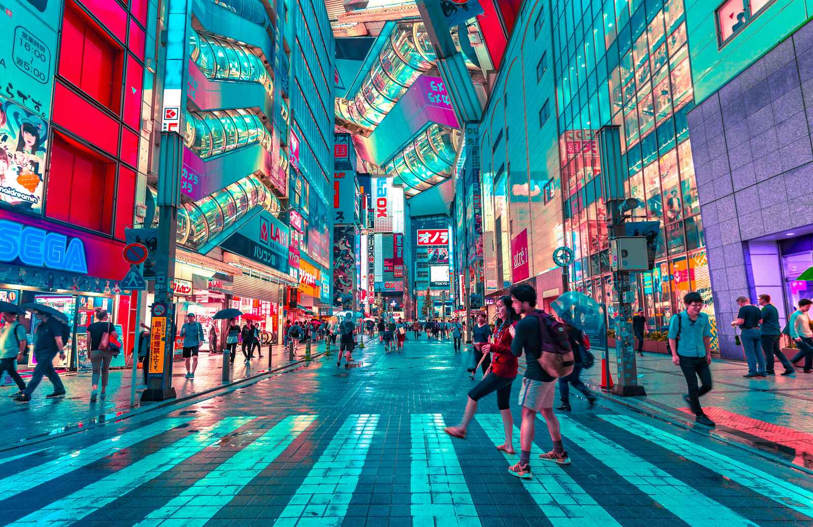 Vibrant City in Japan