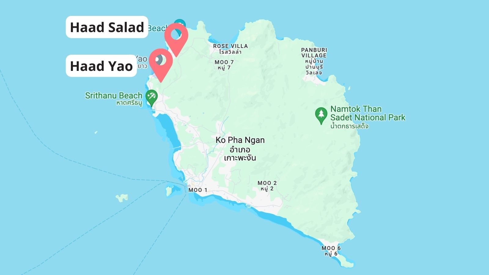 Haad Yao and Haad Salad, Koh Phangan, Thailand