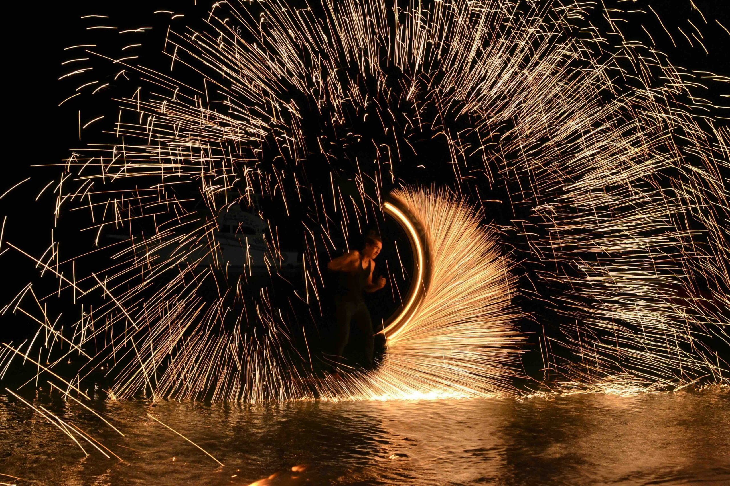 Fireshow on the beach of Koh Phangan