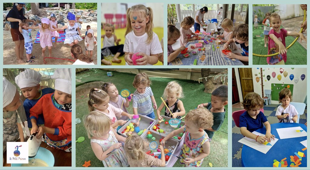 Kids playing together in the kindergarten, international kindergartens in koh phangan