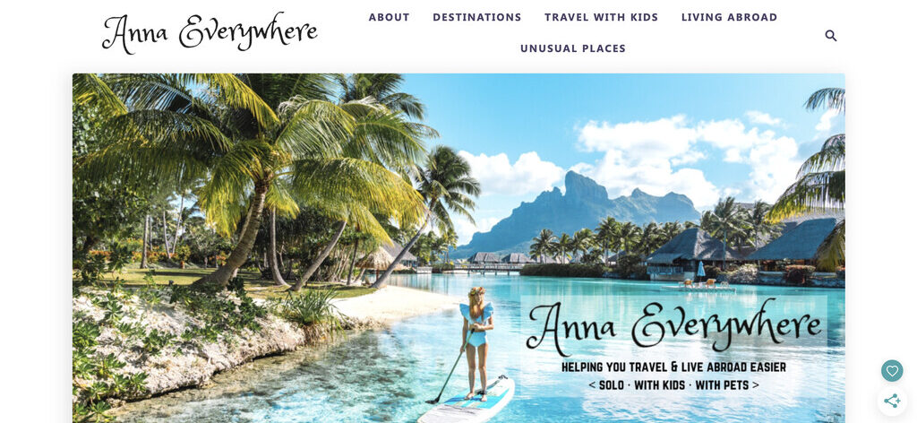 Website of Anna Everywhere Blog