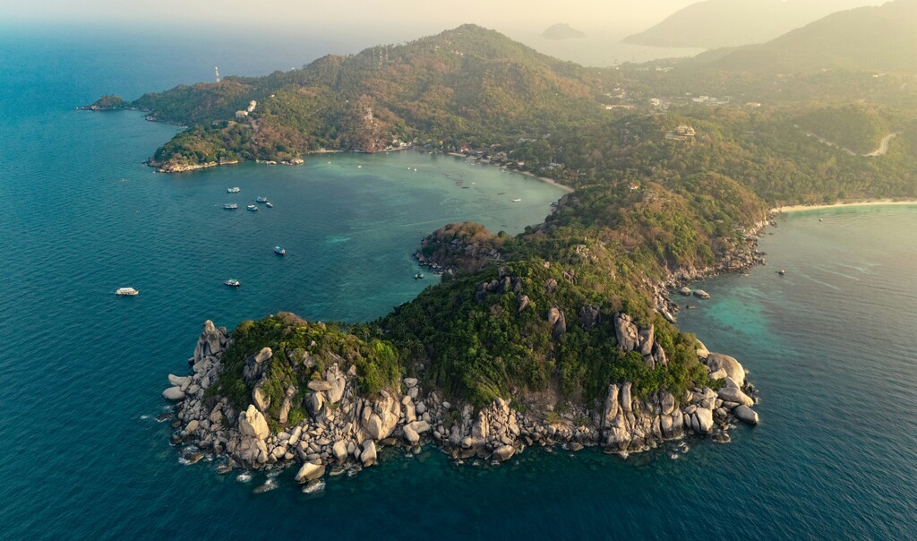 Birdsview of Koh Tao Island