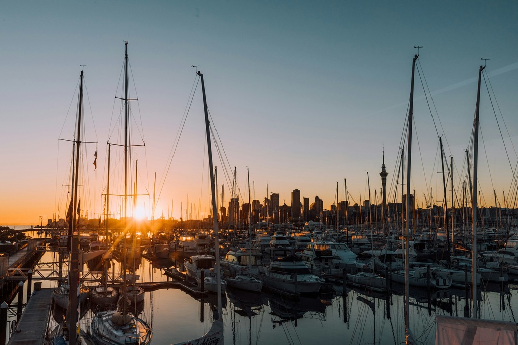 Harbor with Sailing boats