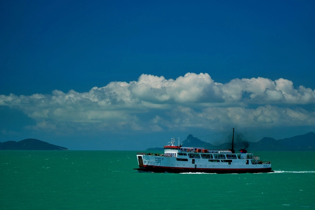 Big Seatran Ferry on turquoise waters, How to Get From Phuket to Krabi?