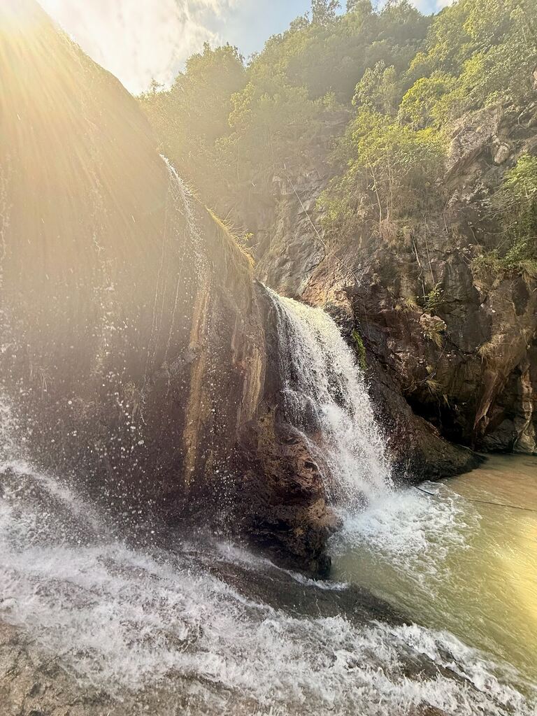 Waterfall with little pool in Koh Phangan.