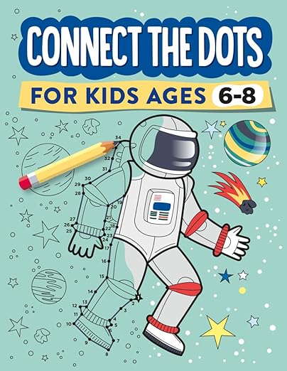 Green book with astronaut.