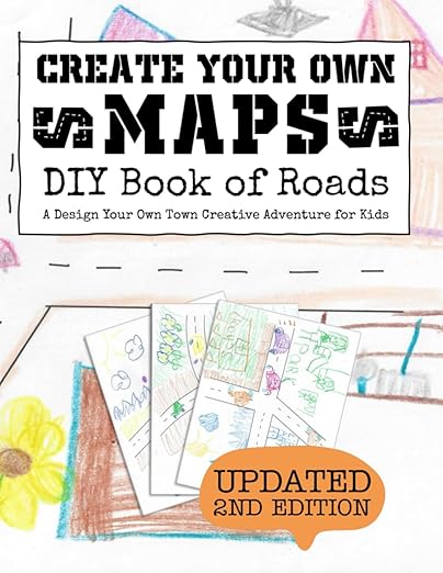 Book with hand-drawed maps.