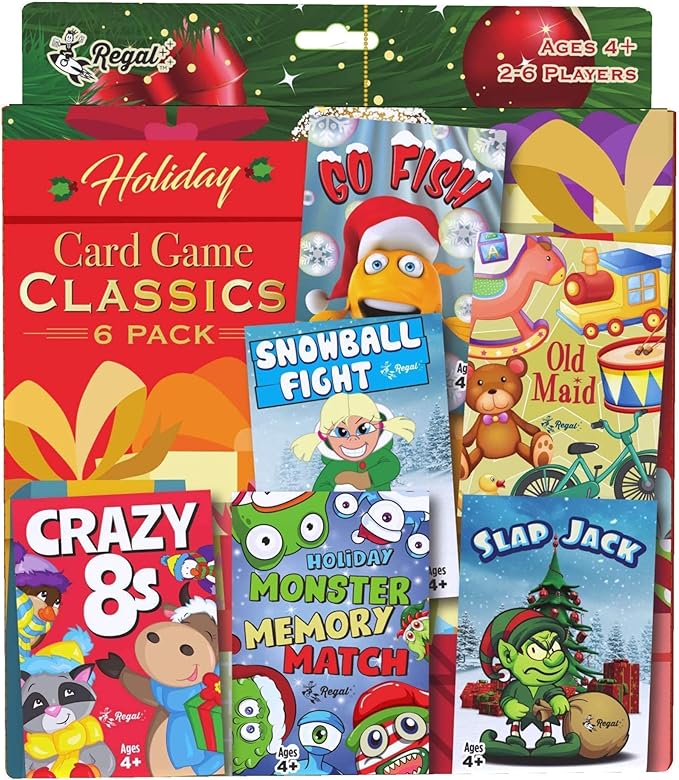 A group of different kids card games.