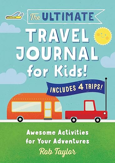 Book with a comic campervan.
