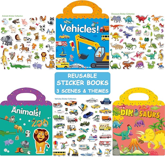 A collection of stickers on a white background.
