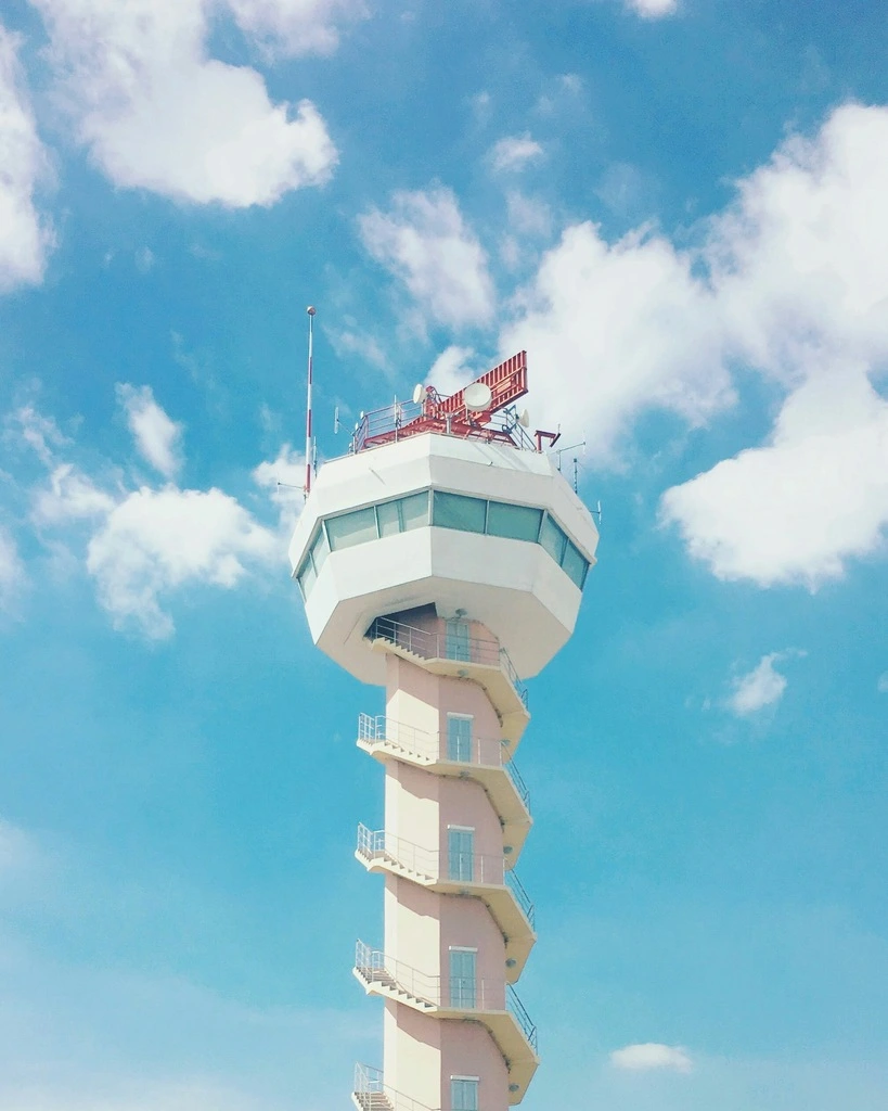 Tower at an airport, best airlines to fly to Thailand