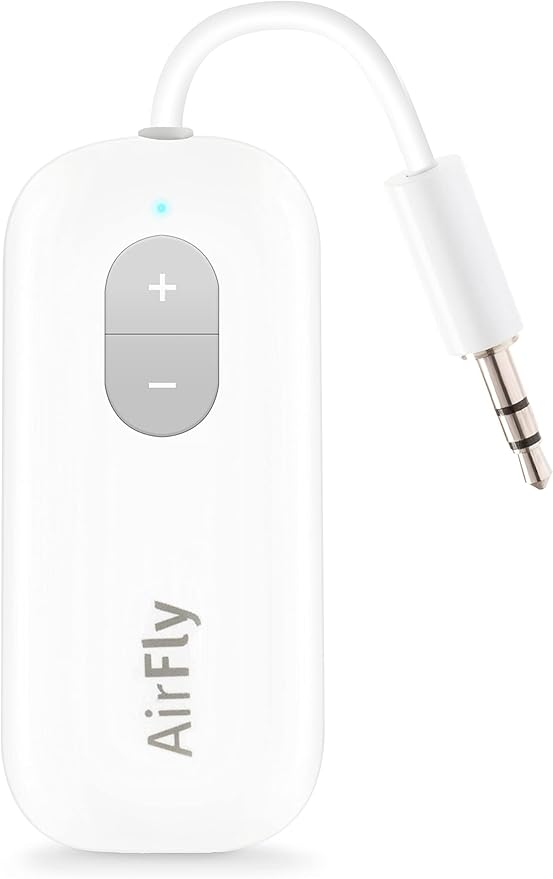 White device with grey buttons.