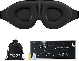Black Eye Mask with packaging.