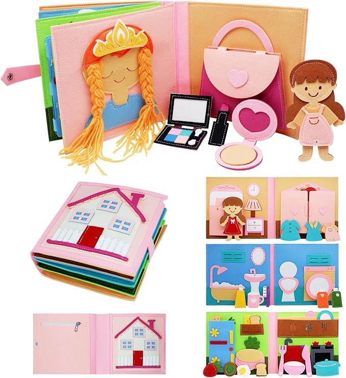 Soft books with princesses to style.