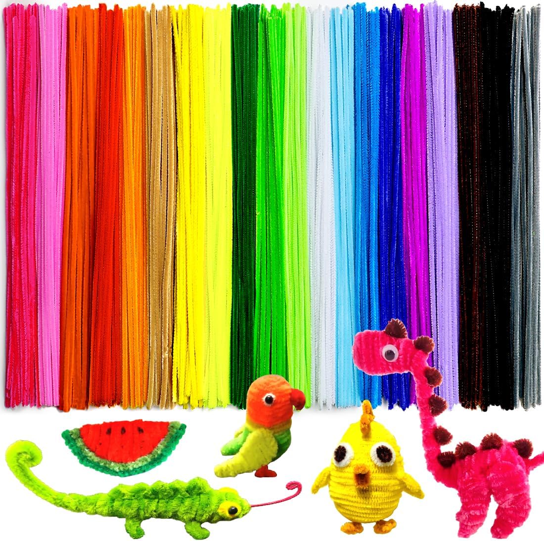 Pipe Cleaners in rainbow colors.