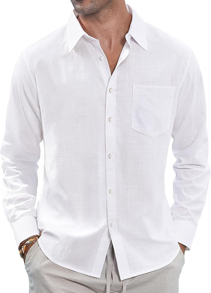 A man in a white shirt.