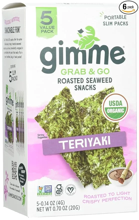 A box of seaweed snack.
