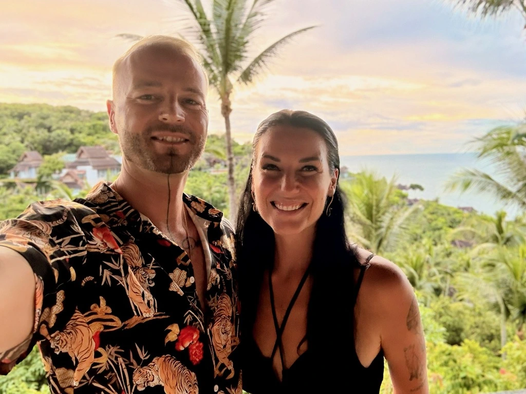 Thailand in December – Weather, Tips, and Top Spots 1 A man and woman taking a selfie.