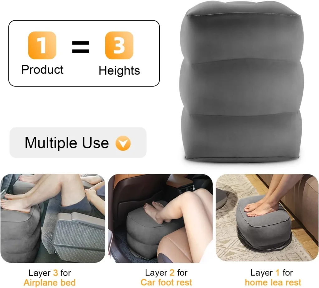 The 5 Best Travel Pillows for Kids in 2025 8 A collage of different types of grey travel pillows.