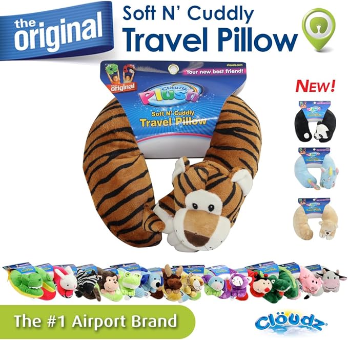 The 5 Best Travel Pillows for Kids in 2025 20 A group of stuffed animal Travel pillows for kids.