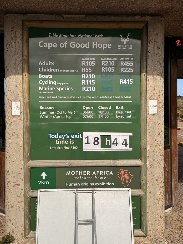 Cape of Good Hope Day Trip – Family Fun in South Africa 3 Information board at Cape of Good Hope.